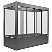 Biohort Florentina Gewächshaus (L x B x H: 104 x 201,6 x 180,7 cm, Quarzgrau Metallic, Stahl) | BAUHAUS