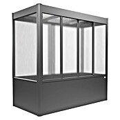 Biohort Florentina Gewächshaus (L x B x H: 104 x 201,6 x 197 cm, Quarzgrau Metallic, Stahl) | BAUHAUS