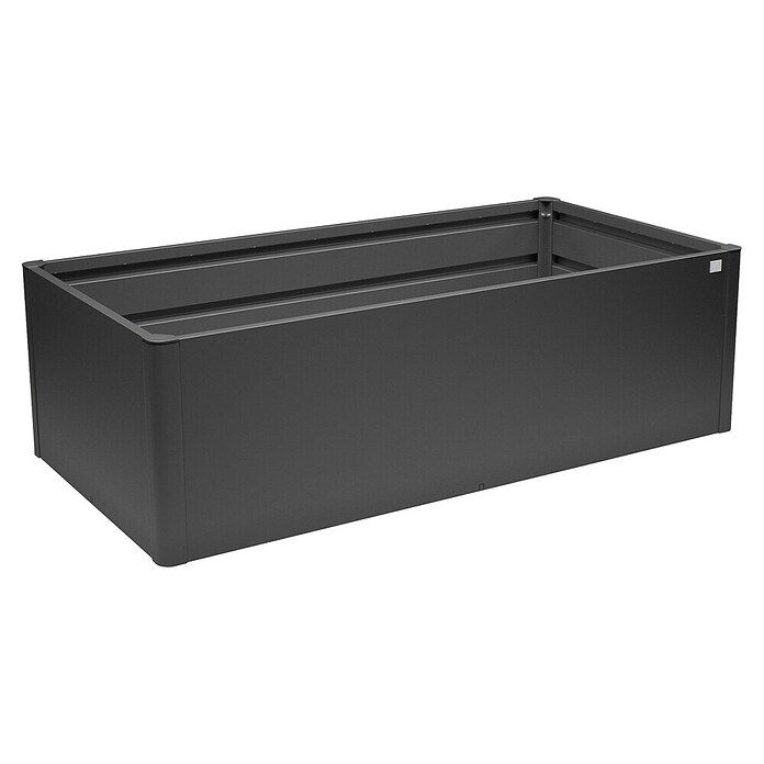 Biohort Hochbeet 2 x 1 midi (L x B x H: 103,1 x 201,6 x 61 cm, Stahl, Dunkelgrau Metallic) | BAUHAUS