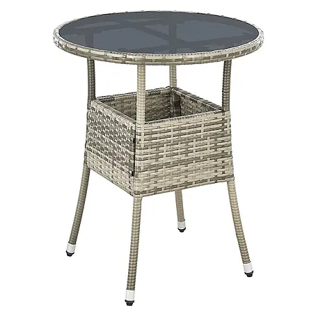 Juskys  Gartentisch rund Yoro