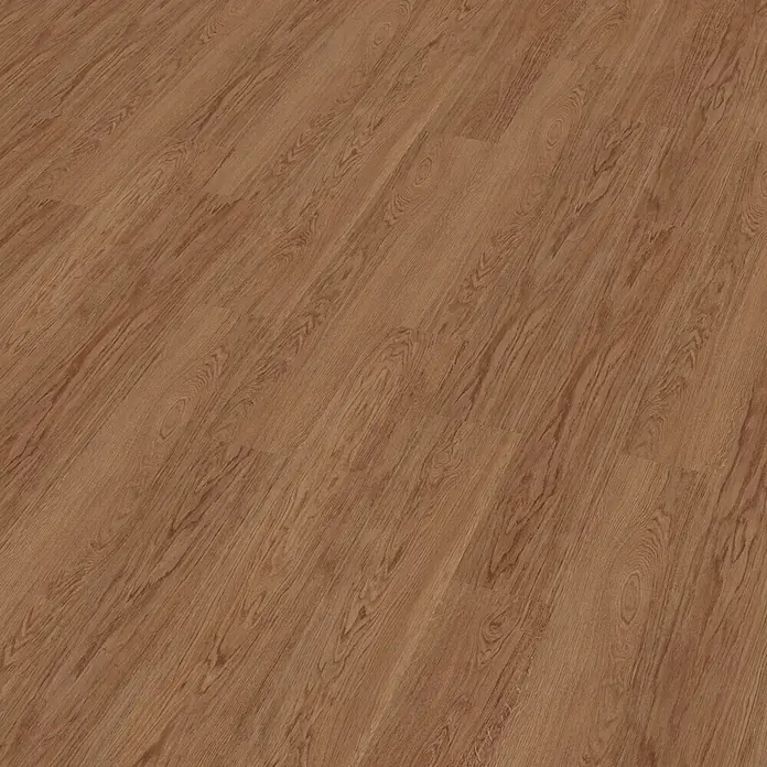 Decolife Designboden Freestyle Access Hazelnut Oak - 1.220 x 185 x 8,5 mm, Landhausdiele, Hazelnut Oak - Hellbrauner Holzplankenboden mit natürlicher Maserung, diagonal verlegt.