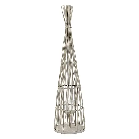 ECD Germany  Windlicht Boho Bambus Laterne