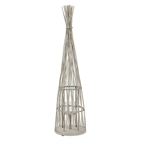 ECD Germany  Windlicht Boho Bambus Laterne