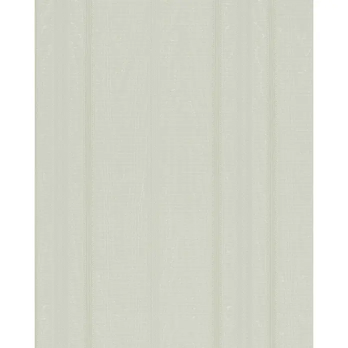 Marburg Home Classic Belvedere Vliestapete Blockstreifen - Grün, Streifen, 10,05 x 0,53 m - Ein hochauflösendes Bild mit einer beigen Tapete, die ein subtiles Streifenmuster aufweist, das eine elegante Textur für die Wandgestaltung bietet.