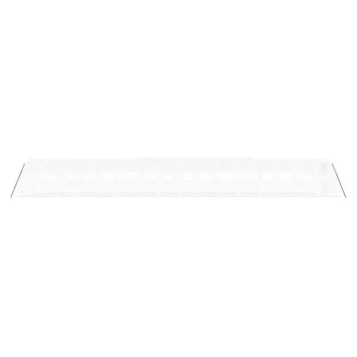 Furnicato Gewächshaus - Außenmaß inkl. Dachüberstand (B x T): 400 x 1.600 cm, Material Seitenwand: Kunststoff, 38 mm, Grau - Transparente, gebogene Gewächshausabdeckung mit segmentierten Platten, geeignet für Pflanzenschutz.