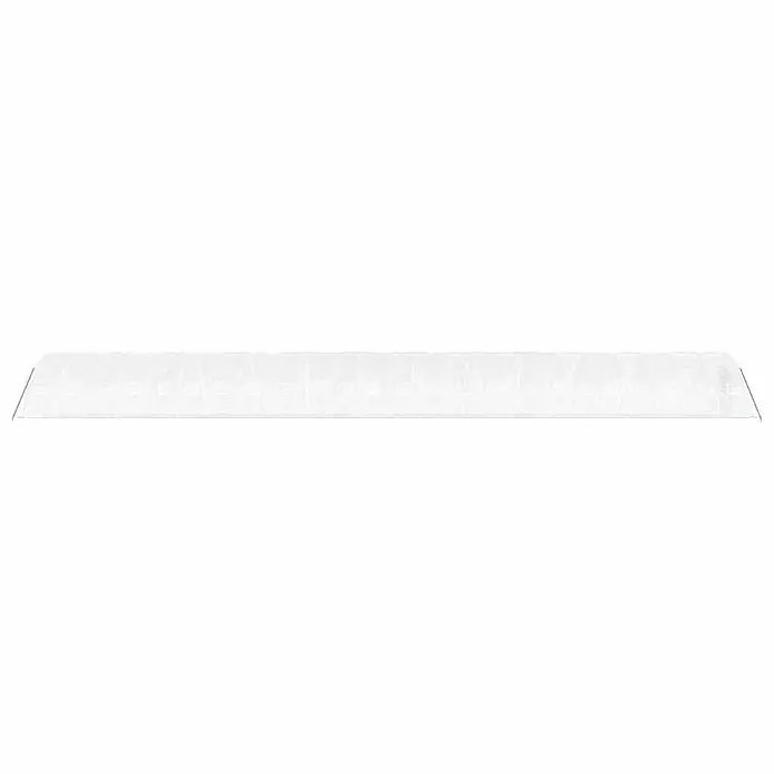 Furnicato Gewächshaus - Außenmaß inkl. Dachüberstand (B x T): 500 x 2.400 cm, Material Seitenwand: Kunststoff, 38 mm, Grau - Transparenter Kunststoff-Streifen-Organizer mit mehreren einzelnen Fächern.