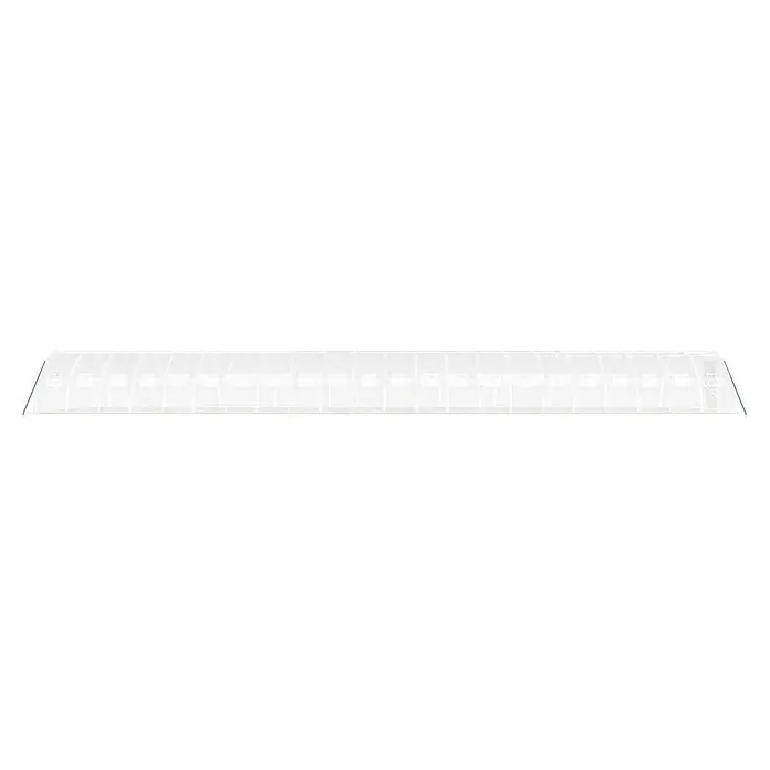 Furnicato Gewächshaus - Außenmaß inkl. Dachüberstand (B x T): 400 x 220 cm, Material Seitenwand: Kunststoff, 38 mm, Grau - Lange, transparente, segmentierte Abdeckung mit gewölbter Oberseite.