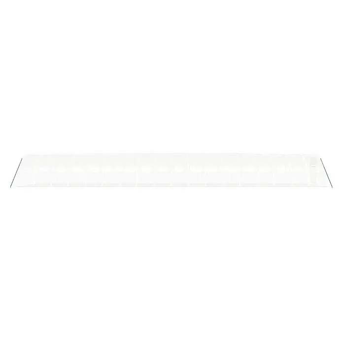 Furnicato Gewächshaus - Außenmaß inkl. Dachüberstand (B x T): 400 x 1.800 cm, Material Seitenwand: Kunststoff, 38 mm, Grau - Transparentes, gewölbtes Polycarbonat-Gewächshauspaneel.