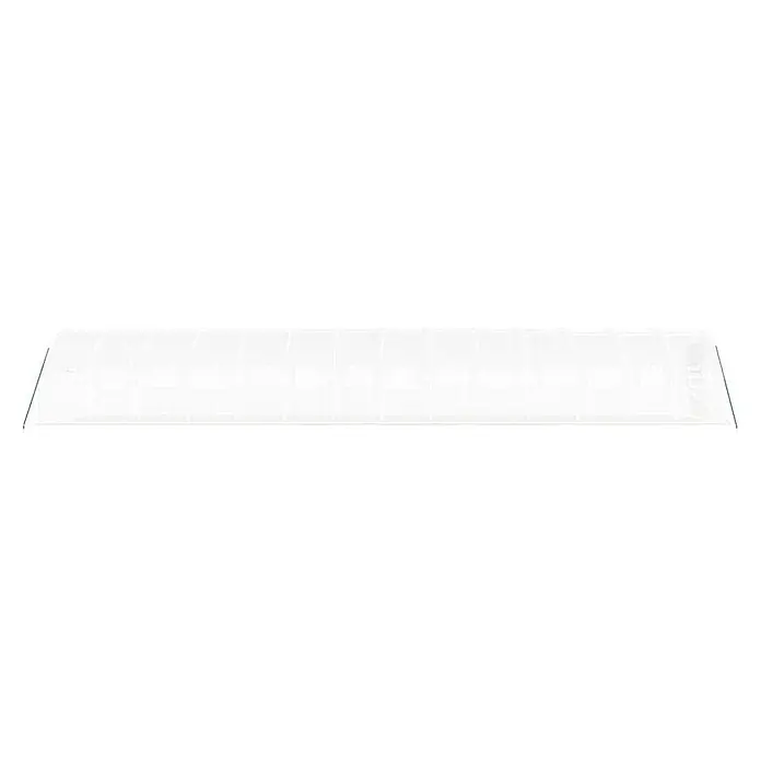Furnicato Gewächshaus verzinkter Stahl - 14 x 3 cm, Material Seitenwand: Kunststoff, 38 mm, Grau - Langes, weißes, lichtdurchlässiges Tunnelgewächshaus mit Seitenfenstern.