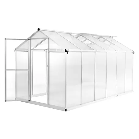 Furnicato Gewächshaus aus Polycarbonat, 362 x 190 x 195 cm