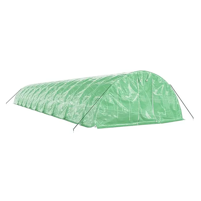 Furnicato Gewächshaus - 20 x 5 cm, Material Seitenwand: Kunststoff, 38 mm, Grau - Grünes, transparentes Folientunnelgewächshaus zum Schutz und Anbau von Pflanzen.