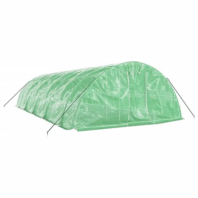 Furnicato Gewächshaus - 10 x 5 cm, Material Seitenwand: Kunststoff, 38 mm, Grau - Grünes Tunnel-Gewächshaus aus durchscheinender Folie zum Pflanzenschutz.
