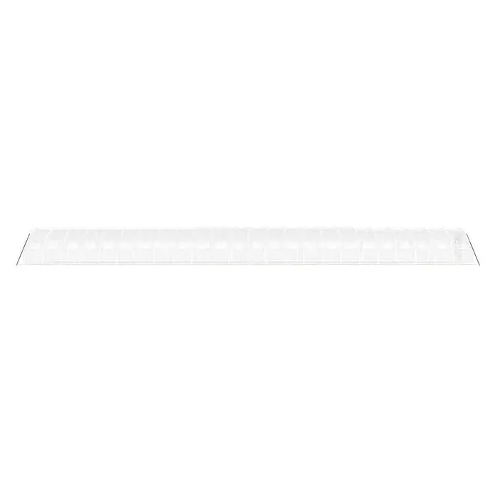 Furnicato Gewächshaus - Außenmaß inkl. Dachüberstand (B x T): 400 x 2.400 cm, Material Seitenwand: Kunststoff, 38 mm, Grau - Transparente, segmentierte Kunststoffabdeckung.