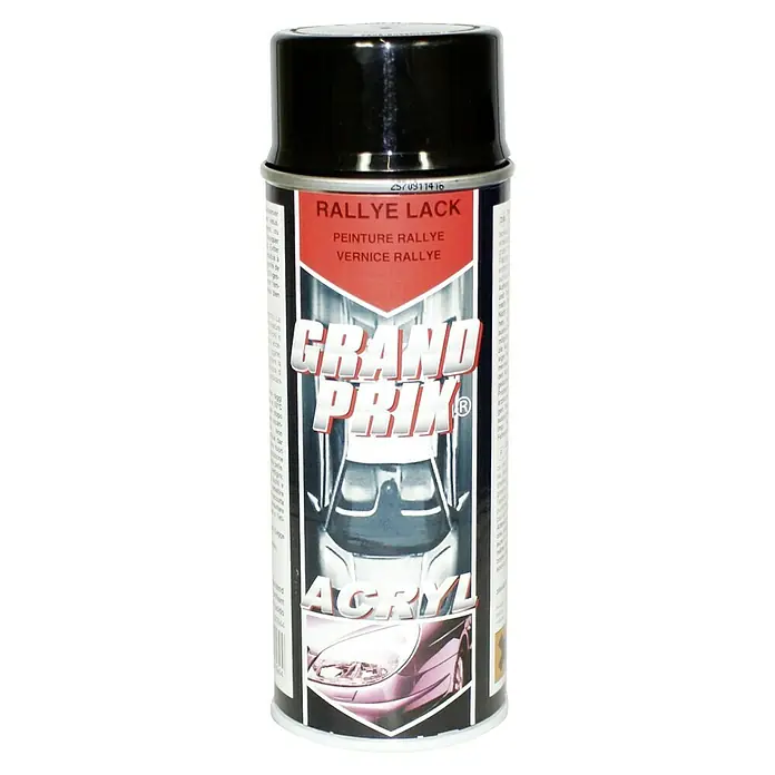 Dupli-Color Acryl-Lackspray Grand Prix - Schwarz, Glänzend, 400 ml - Dose Rallye Lack Grand Prix Acryl. Die Lackfarbe ist ideal zum Lackieren von Autos, Motorrädern und anderen Fahrzeugen.