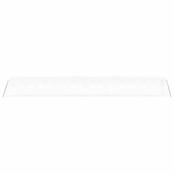 Furnicato Gewächshaus - 16 x 3 cm, Material Seitenwand: Kunststoff, 38 mm, Grau - Transparentes rechteckiges Glasregal.
