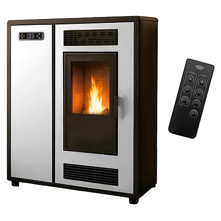 Sannover  Pelletofen Astral 12,2 kW Weiß
