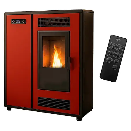 Sannover  Pelletofen Astral 12,2 kW Bordeaux