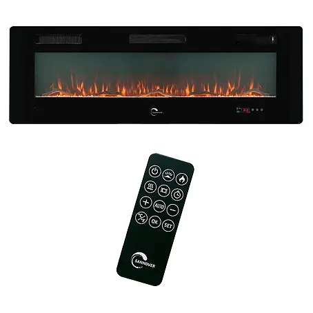 Sannover  Kaminofen mit LED-Flammeneffekt Valtaia Plat 2000 W / 152 cm
