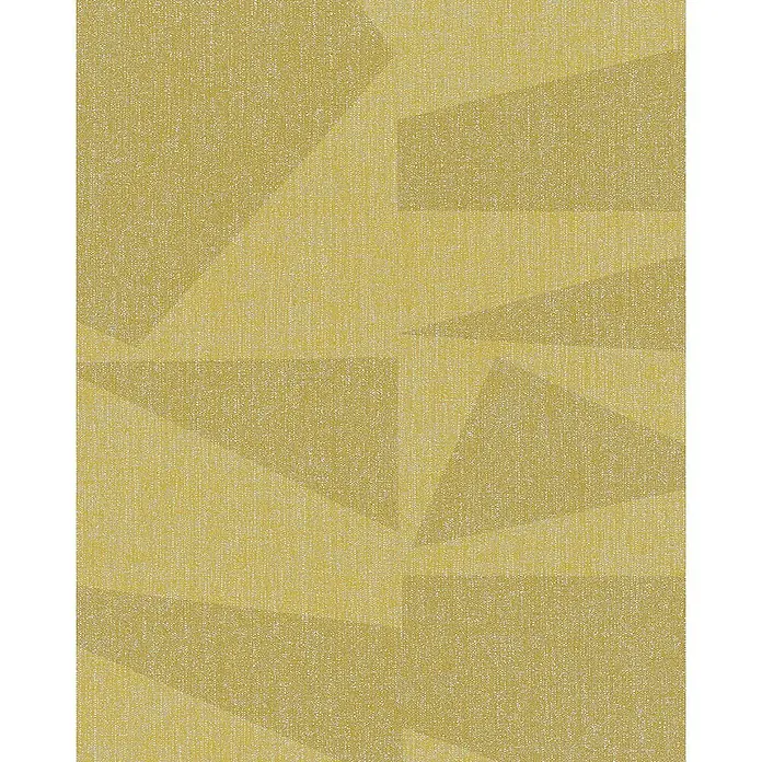 SCHÖNER WOHNEN-Kollektion Vliestapete - Ocker, Grafisch, 10,05 x 0,53 m - Abstraktes Textilmuster in Gelbtönen, ideal für moderne Inneneinrichtungen und Textilprojekte.