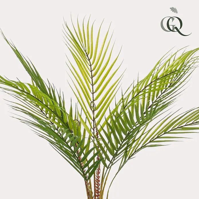 Florora Kunstpflanze Bergpalme - Höhe: 50 cm, Holz - Realistische künstliche grüne Palmenblätter und Wedel, ideal für dekorative Arrangements.