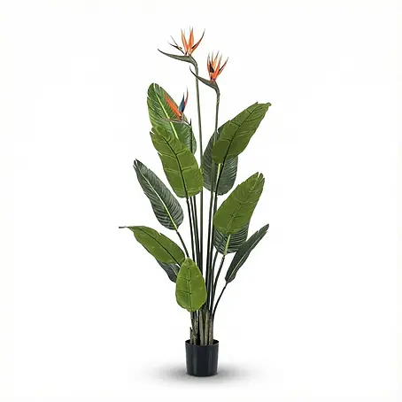 Florora  Kunstpflanze Strelitzia mit Blüten