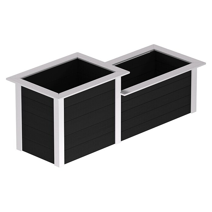 Weka Hochbeet (2-stufig, 205 x 79 x 81 cm, Anthrazit)