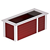 Weka Profi-Hochbeet (Mit Stauraum, 205 x 79 x 81 cm, Schwedenrot)