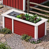 Weka Profi-Hochbeet (Mit Stauraum, 205 x 79 x 81 cm, Schwedenrot)