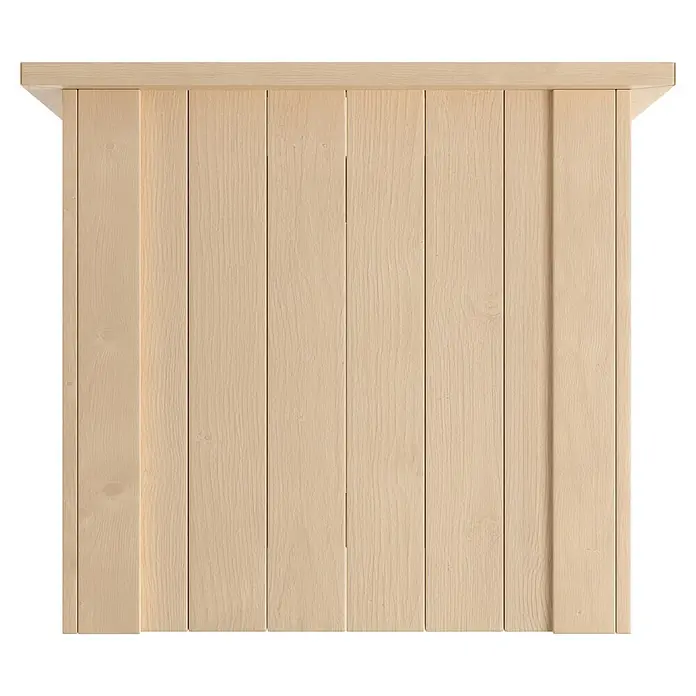 Weka Hochbeet - 205 x 79 x 81 cm, Holz, Natur - Helle Holzlamellenpaneele mit einer oberen Blende.