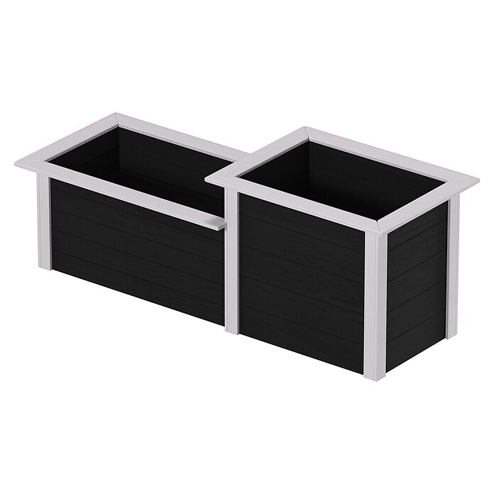 Weka Hochbeet (2-stufig, 205 x 79 x 81 cm, Anthrazit)