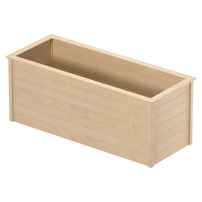 Weka Hochbeet C - 205 x 80 x 81 cm, Holz, Natur - Rechteckiger Pflanzkasten aus hellem Naturholz.
