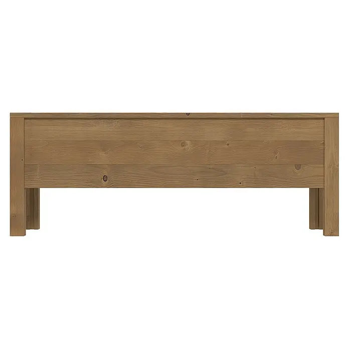 T & J Hochbeet Jens - 72 x 192 x 72 cm, Holz, Braun - Naturbraunes Holzbettrahmenelement mit sichtbarer Maserung und Ästen.