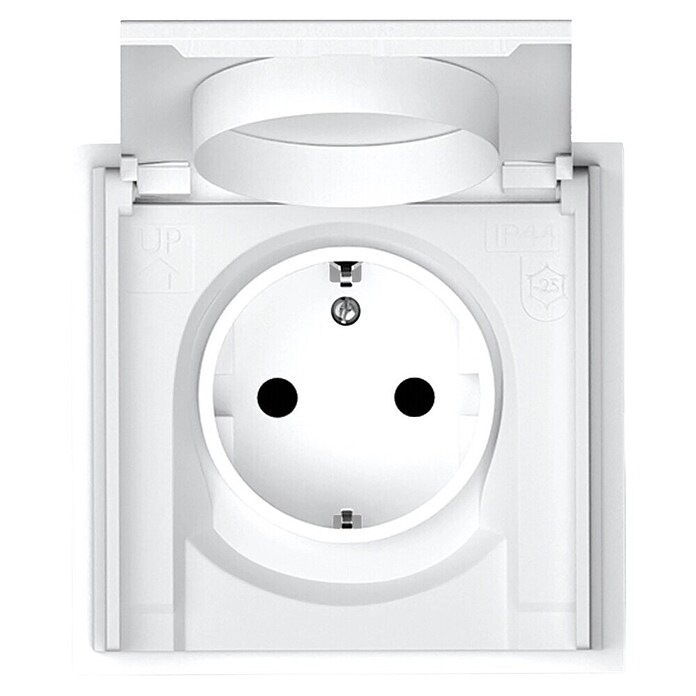 Commel Zgibni pokrov Adria  (Bela, Plastika, 16 A) | 3211 - Markenschalter innen UP | CBCA - Markenschalter | CBC - Schalterserien | CB - Elektroinstallation | C - Elektro | BAUHAUS