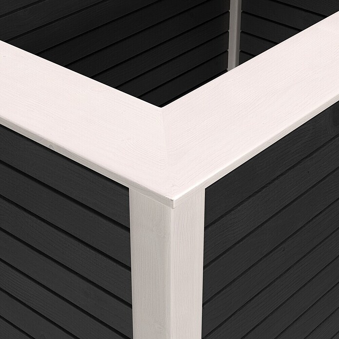Weka Hochbeet 669 (91 x 131 x 81 cm, Holz, Anthrazit) | BAUHAUS