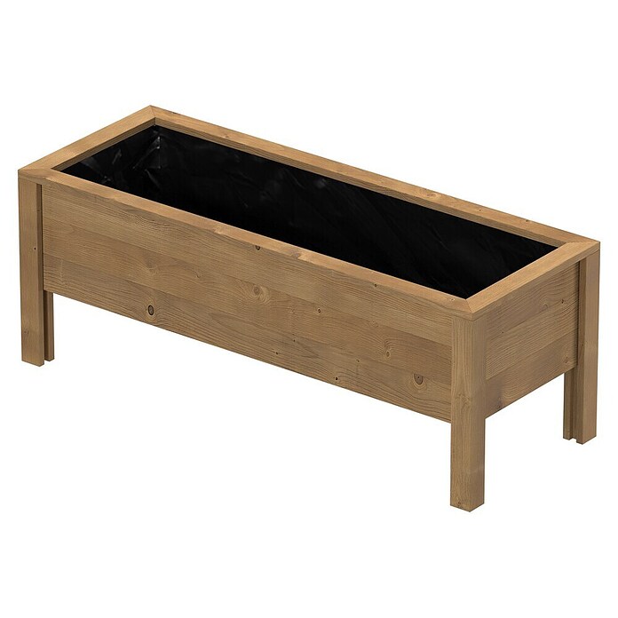 T & J Hochbeet Jens (72 x 192 x 72 cm, Holz, Braun) | BAUHAUS