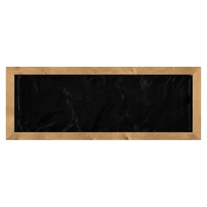 T & J Hochbeet Jens - 72 x 192 x 72 cm, Holz, Braun - Leere schwarze texturierte Tafel mit natürlichem Holzrahmen.