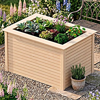 Weka Hochbeet 669 (91 x 131 x 81 cm, Holz, Natur)