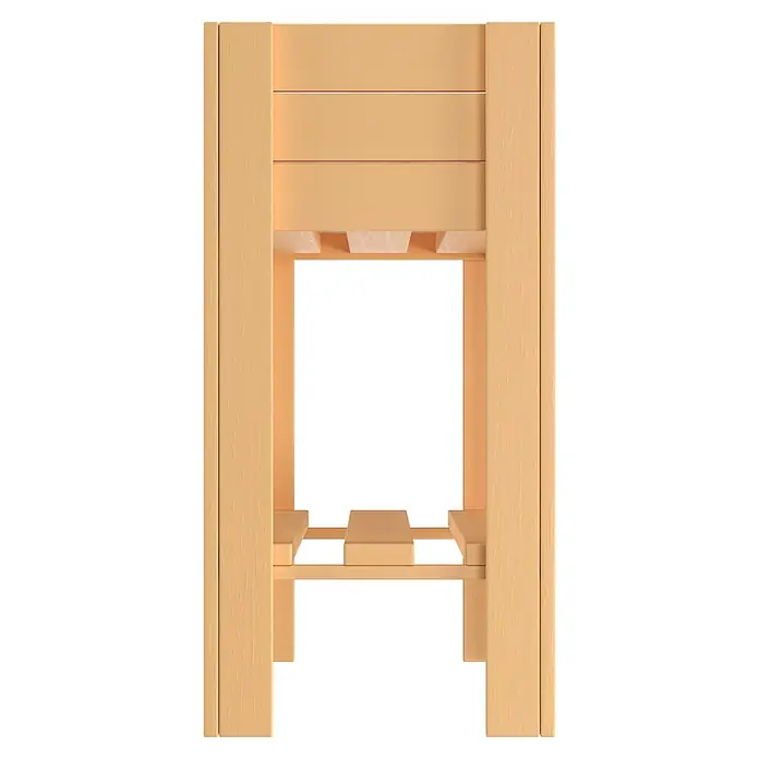 Wagner System GreenFamily Hochbeet GreenBOX light - 83 x 34,5 x 70 cm, Holz, Natur - Helles Weinregal aus Holz mit horizontalen Fächern zur Flaschenaufbewahrung.