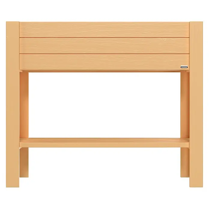 Wagner System GreenFamily Hochbeet GreenBOX light - 83 x 34,5 x 70 cm, Holz, Natur - Helles Hochbeet aus Holz mit Lattenboden.