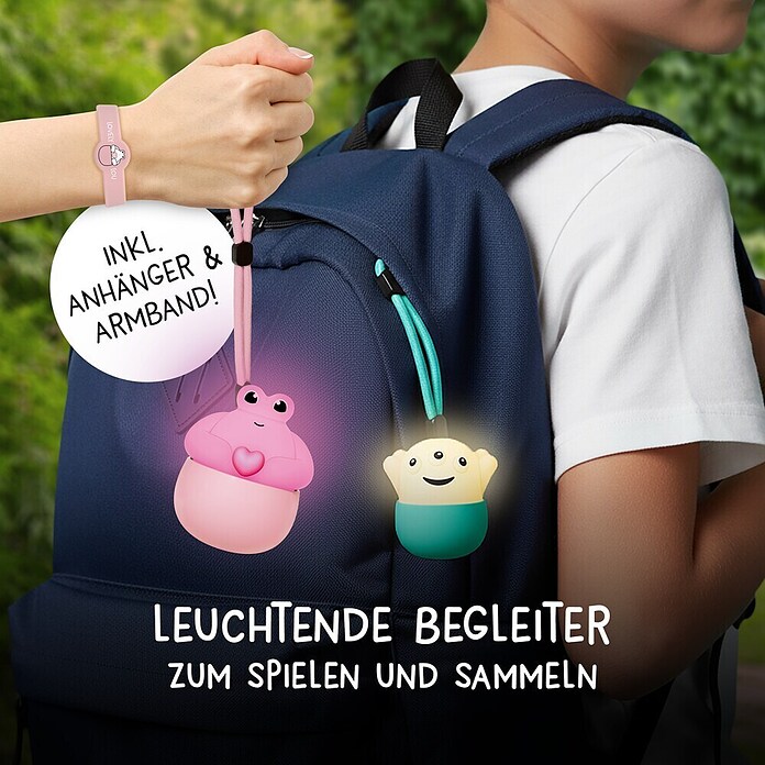 MegaLight LED-Nachtlicht Mystery Lights Eggys Monster (0,2 W, L x B x H: 70 x 65 x 65 mm, RGBW, 1 Stk.) | BAUHAUS