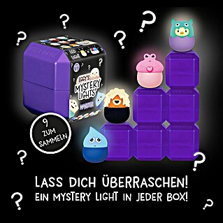 MegaLight LED-Nachtlicht Mystery Lights Eggys Monster (0,2 W, L x B x H: 70 x 65 x 65 mm, RGBW, 1 Stk.)