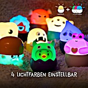 MegaLight LED-Nachtlicht Mystery Lights Eggys Monster (0,2 W, L x B x H: 70 x 65 x 65 mm, RGBW, 1 Stk.) | BAUHAUS