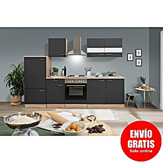 Respekta Cocina modular completa Merle (Ancho: 270 cm, Gris, Sin electrodomésticos)