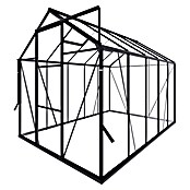 Kas Kate III Full Option pakket (Buitenmaat incl. dakoverstek (b x d): 192 x 314 cm, Materiaal zijwand: Glas, 3 mm, Zwart) | BAUHAUS