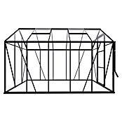 Kas Kate III Full Option pakket (Buitenmaat incl. dakoverstek (b x d): 192 x 314 cm, Materiaal zijwand: Glas, 3 mm, Zwart) | BAUHAUS
