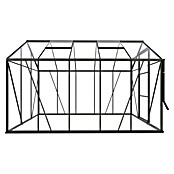 Kas Kate III Full Option pakket (Buitenmaat incl. dakoverstek (b x d): 192 x 314 cm, Materiaal zijwand: Glas, 3 mm, Groengrijs) | BAUHAUS