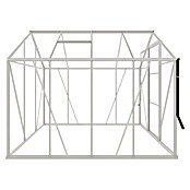 Kas Kate II Full Option pakket (Buitenmaat incl. dakoverstek (b x d): 192 x 253 cm, Materiaal zijwand: Glas, 3 mm, Wit) | BAUHAUS