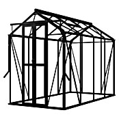 Kas Anne III Full Option pakket (Buitenmaat incl. dakoverstek (b x d): 149,8 x 289,9 cm, Materiaal zijwand: Glas, 3 mm, Zwart) | BAUHAUS