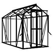 Kas Anne III Full Option pakket (Buitenmaat incl. dakoverstek (b x d): 149,8 x 289,9 cm, Materiaal zijwand: Glas, 3 mm, Zwart) | BAUHAUS