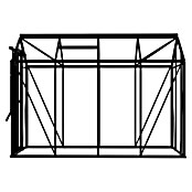 Kas Anne III Full Option pakket (Buitenmaat incl. dakoverstek (b x d): 149,8 x 289,9 cm, Materiaal zijwand: Glas, 3 mm, Zwart) | BAUHAUS
